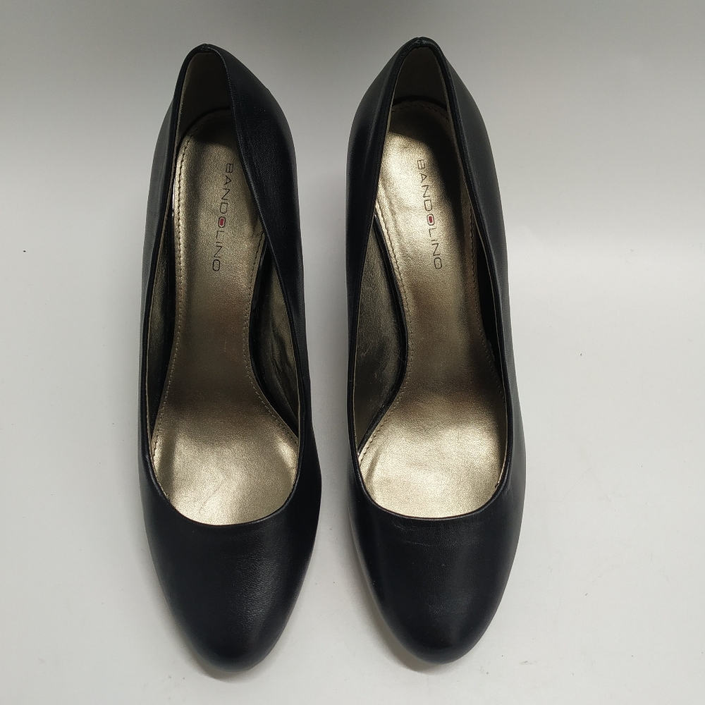 BANDOLINA women black heel shoes 9M